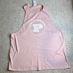 NWT PINK  Sports Club Racer Back Top small